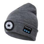 Outdoor Night Running Night Fishing LED Light Illumination Bluetooth 5.0 Knitted Hat - Image 2