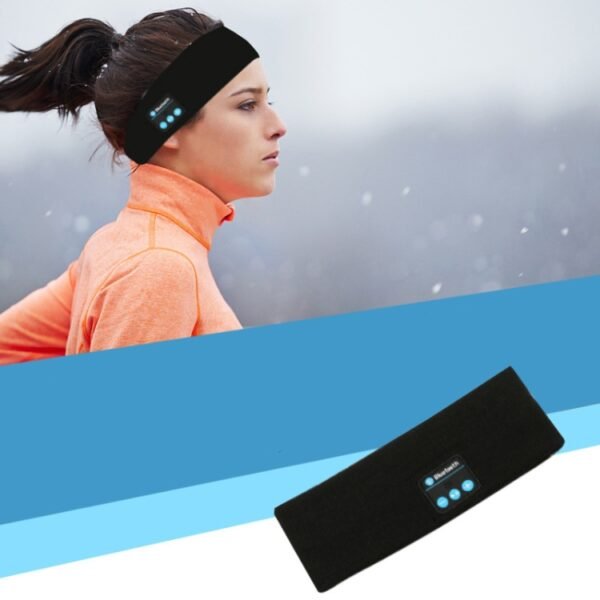 Bluetooth Headset Sports Headband Outdoor Running Yoga Sweat-Absorbent Headscarf, Black, Gray, Dark Gray