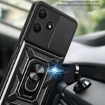 Sliding Camera Cover Design TPU+PC Phone Case, For Redmi 12 5G - Image 4